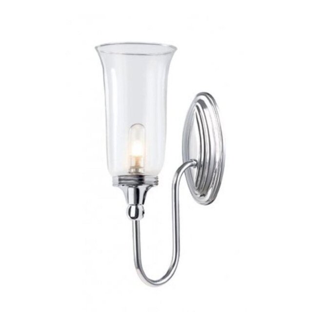 Elstead BATH/BLAKE2 PC Blake 1 Light Bathroom Wall Light In Polished Chrome