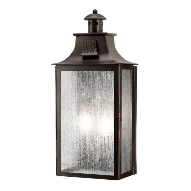 Elstead Kendal wrought iron exterior wall lamp, IP23