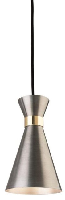 Firstlight 7680AS Ohio 1 Light Ceiling Pendant In Antique Silver With Brass