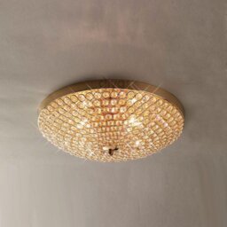 IL30756 Ava 4 Light French Gold Flush Ceiling Light