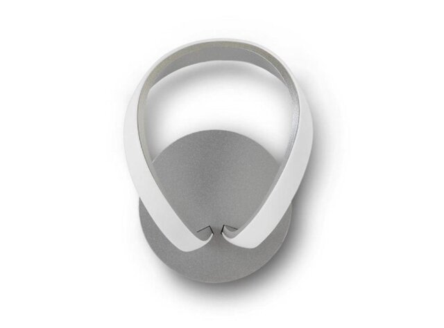 M4988/S Knot LED Switched Wall Light In Silver And Chrome