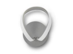 M4988/S Knot LED Switched Wall Light In Silver And Chrome