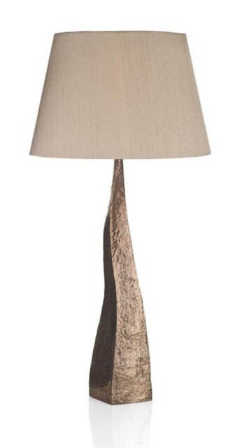 David Hunt Lighting AZT4364 + EMP3501-WH Aztec Table Lamp with Taupe/White Shade