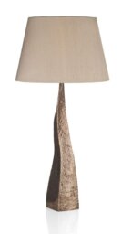 David Hunt Lighting AZT4364 + EMP3501-WH Aztec Table Lamp with Taupe/White Shade