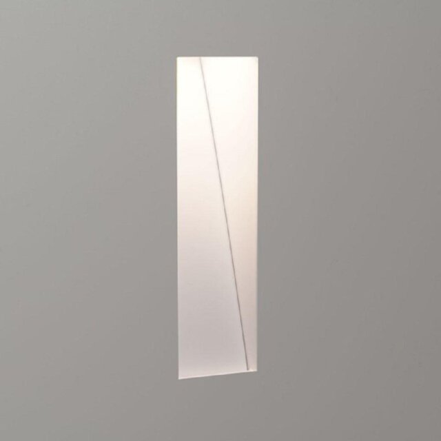 Astro 1212027 Borgo Trimless One Light Recessed Wall Light In White, 2700K - Width: 35mm