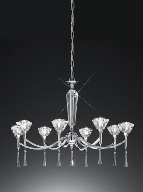 F2237/8 Chrome 8 Light Chandelier