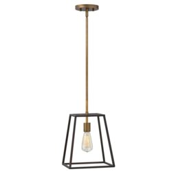 HK-FULTON-P Fulton 1 Light Ceiling Pendant Light In Bronze