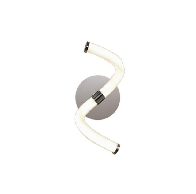 Mantra M6603 Nur II 12 Watt Wall Light In Polished Chrome And Opal White - Unswitched