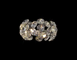 Fusion Non-Electric Crystal Ceiling Pendant in Polished Chrome Finish
