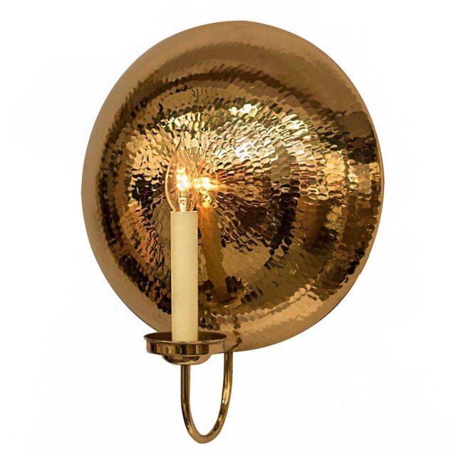 846APB La Luna 1 Light Large Wall Light In Polished Brass - Dia: 350mm