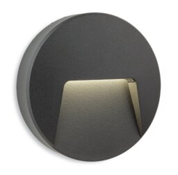 Firstlight 2809GP Golf Outdoor LED Round Step Light in Graphite IP65