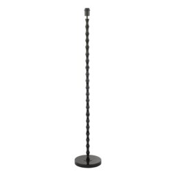 Dar Lighting Siyanda Floor Lamp Base Only In Satin Black Finish SIY4922