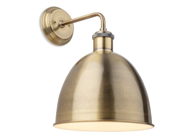 Firstlight 2898AB Genoa 1 Light Wall Light In Antique Brass Finish