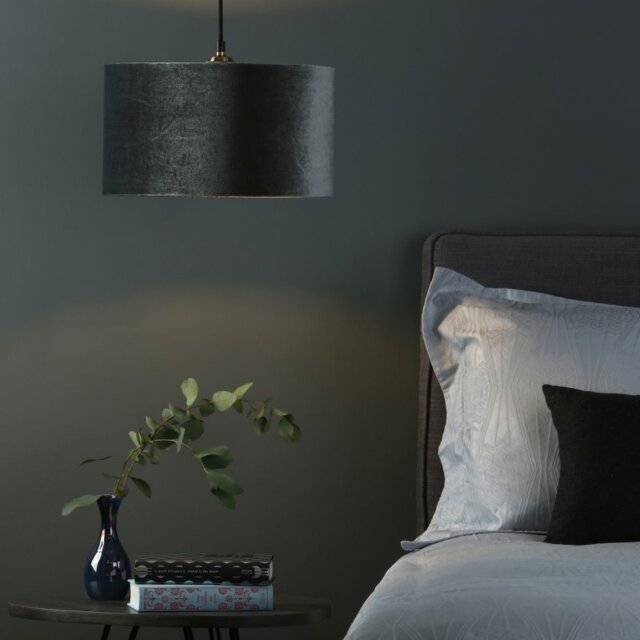 Dar AKA6539 Akavia Easy Fit Ceiling Pendant In Grey