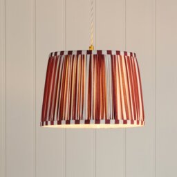 Laura Ashley Denwick Red Cotton Tapered Drum Shade 30cm/12 inch LA3756737-Q
