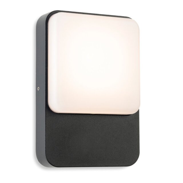 Firstlight 3854GP Hero LED Outdoor Wall Light In Graphite With White Diffuser IP54
