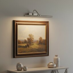 Firstlight 6835BS Rechargeable LED Picture Light In Brushed Steel Finish
