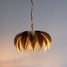 Dar Lighting CAR0135 Cara 1 Light Ceiling Pendant In Antique Gold