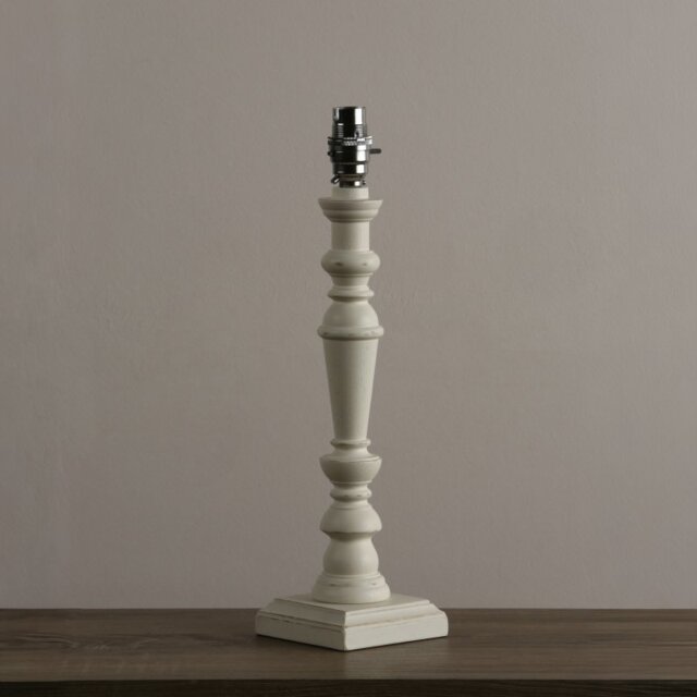 Laura Ashley Tate Wood Painted Candlestick Table Lamp Base