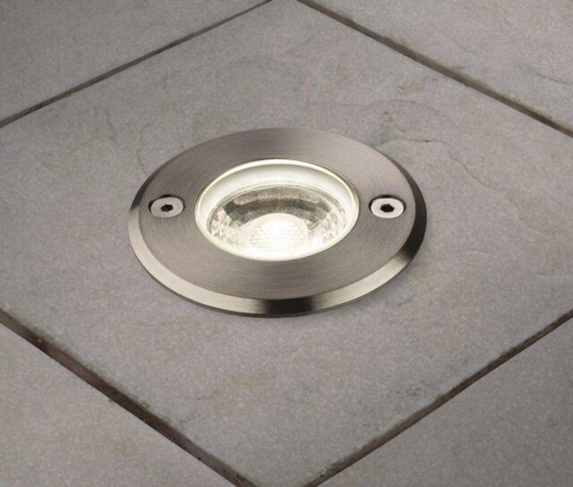 Firstlight 3733ST LED Driveover Lights In Stainless Steel - Dia: 70mm