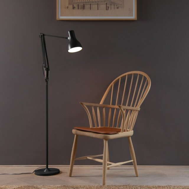 Anglepoise 32678 Type 75 Floor Light In Jet Black