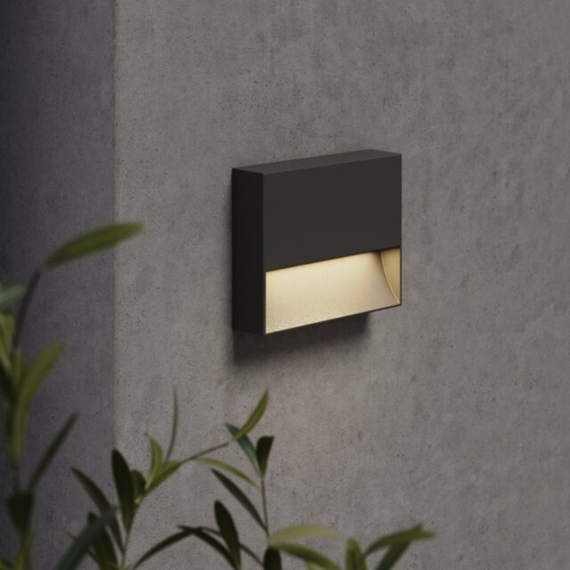 Astro 1466001 Mori 140 Outdoor Wall Light In Textured Black Finish IP65