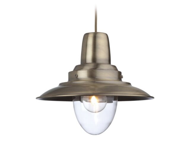 Firstlight 8645AB Fisherman Ceiling Pendant Light Antique Brass