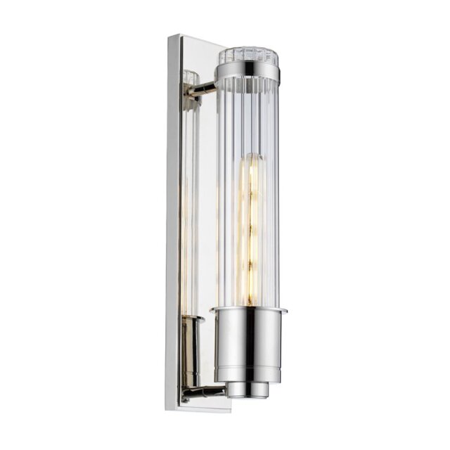 Quintiesse QN-WELLINGTON1-PC Wellington 1 Light Wall Light In Polished Chrome Finish IP44