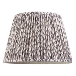 Endon 111299 Leaf Tapered Lamp Shade 40 cm In Pearl Grey