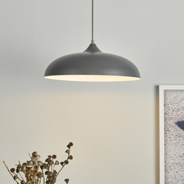 Dar Wisebuys Kaelan Single Ceiling Pendant Light In Graphite Finish