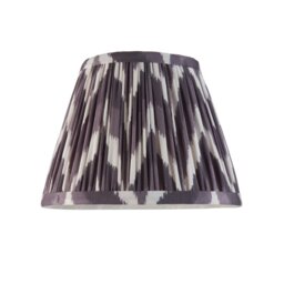 Endon 111323 Zigzag Tapered Lamp Shade 20 cm In Pearl Grey