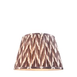 Endon 111326 Zigzag Tapered Lamp Shade 35 cm In Pearl Grey
