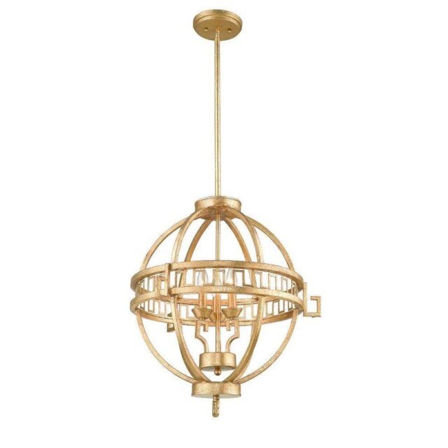 GN/LEMURIA/3PA Lemuria 3 Light Globe Pendant In Gold