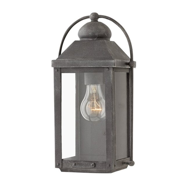 Quintiesse QN-ANCHORAGE-S Anchorage 1 Light Exterior Wall Lantern In Aged Zinc