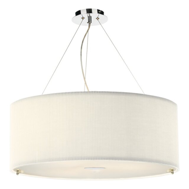 Dar ZAR0633 Zaragoza 6 Light Cream Pendant Light