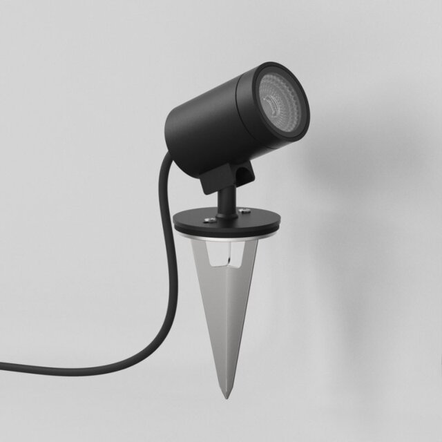 Astro 1401021 Bayville LED Spike Outdoor Spotlight In Textured Black Finish IP65