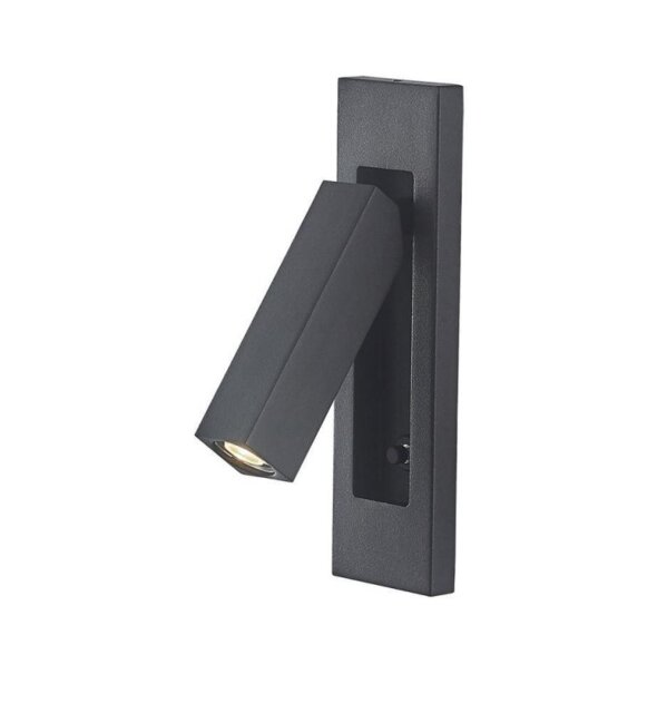 Mantra M6821 Gokova 1 Light LED Wall Light In Sand Black