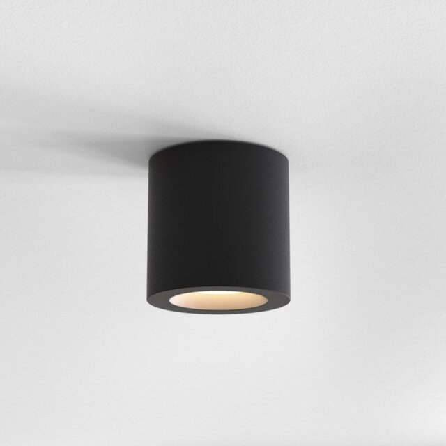 Astro 1326040 Kos 85 Outdoor Ceiling Spotlight In Textured Black Finish IP65