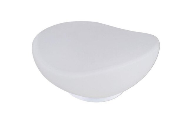 Mantra M4898 Opal 1 Light Table Lamp In White With Frosted White Shade