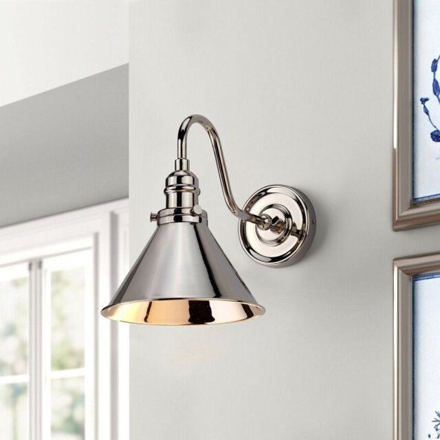 PV1 PN Polished Nickel Provence French Style Wall Light