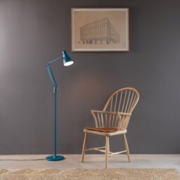 Anglepoise 32888 Type 75 Floor Light In Saxon Blue Finish