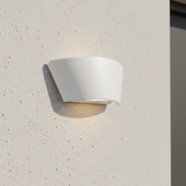 Firstlight 6813WH Ibiza LED Resin Wall Light In White Finish IP65
