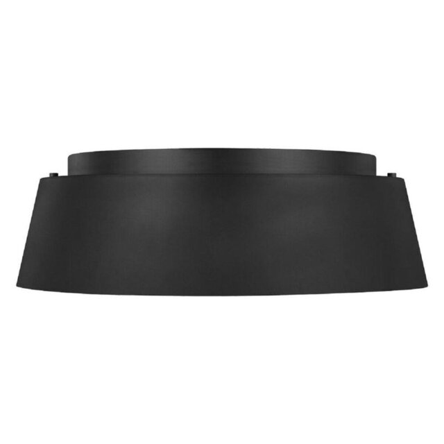 FE-ASHER-3F-MB Asher 3 Light Flush Ceiling Light In Midnight Black