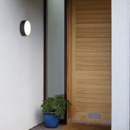 Astro 1391004 Kea One Light Outdoor Round Wall And Ceiling LED Light In Black - Dia: 250mm