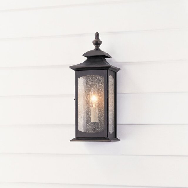 Quintiesse QN-MARKET-SQUARE-S Market Square 1 Light Outdoor Wall Light In Oil Rubbed Bronze Finish IP44