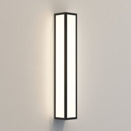 Astro 1178011 Salerno 520 LED Outdoor Wall Light In Textured Black With Frosted Glass IP44