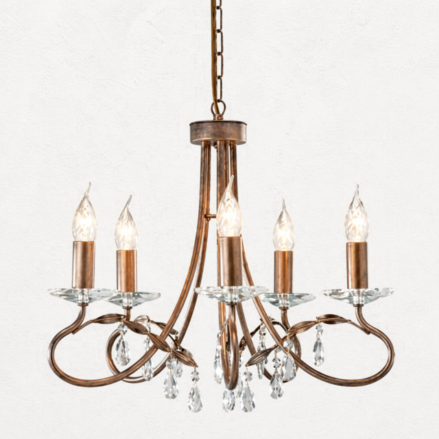 Elstead CRT5 Christina 5 light chandelier
