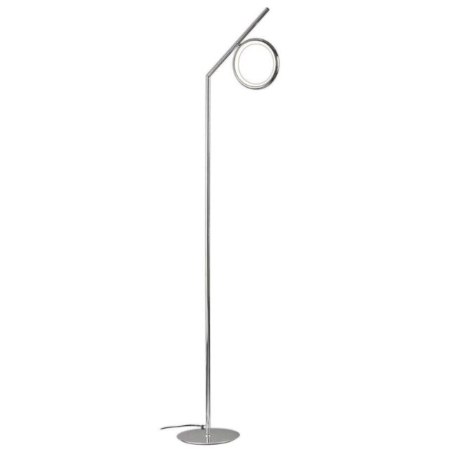 Mantra M6597 Olimpia CH 12 Watt Floor Light In Polished Chrome/Opal White