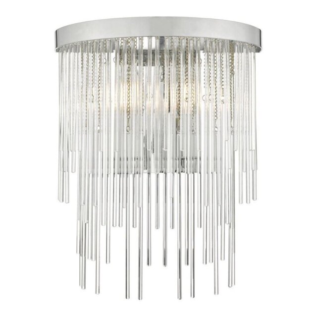 Dar ISL0950 Isla 2 Light Wall Light In Polished Chrome