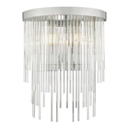 Dar ISL0950 Isla 2 Light Wall Light In Polished Chrome